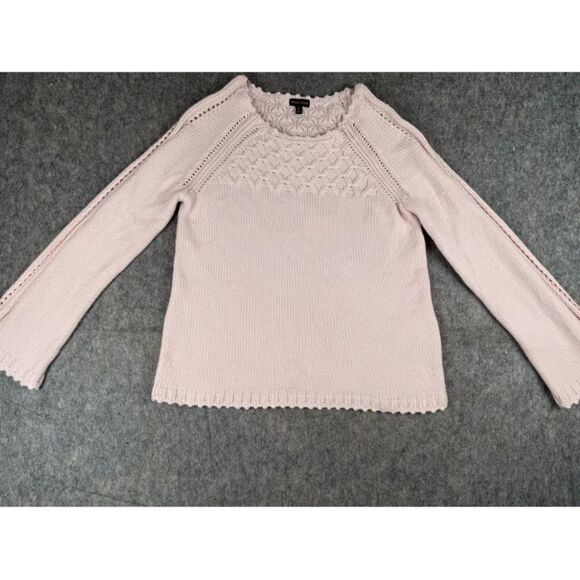 Madison Sweater Women's Small Pale Pink knitted Long Sleeve Crew Neck Pullover - Picture 1 of 7